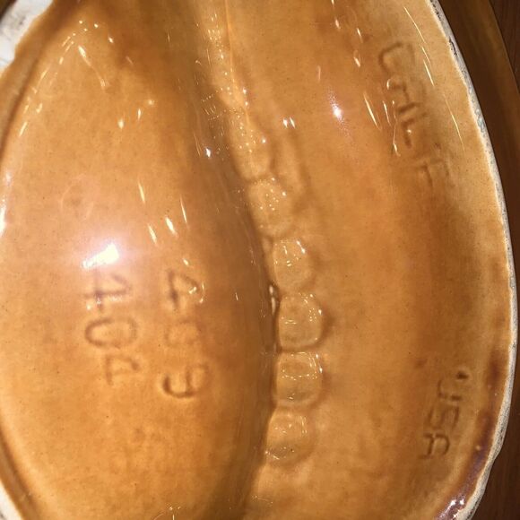 Vintage California Pottery Brown Ashtray Drip Glaze Glossy MADE IN USA 409 404 - Picture 3 of 5